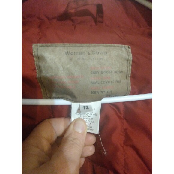 Vintage Couloir Grey Jacket Women's 12 Goose Down 78609 Ladies Puffer Coat - Picture 5 of 6